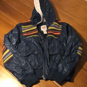 Mossimo Supply Co. Kids Navy Jacket with Rainbow Accents